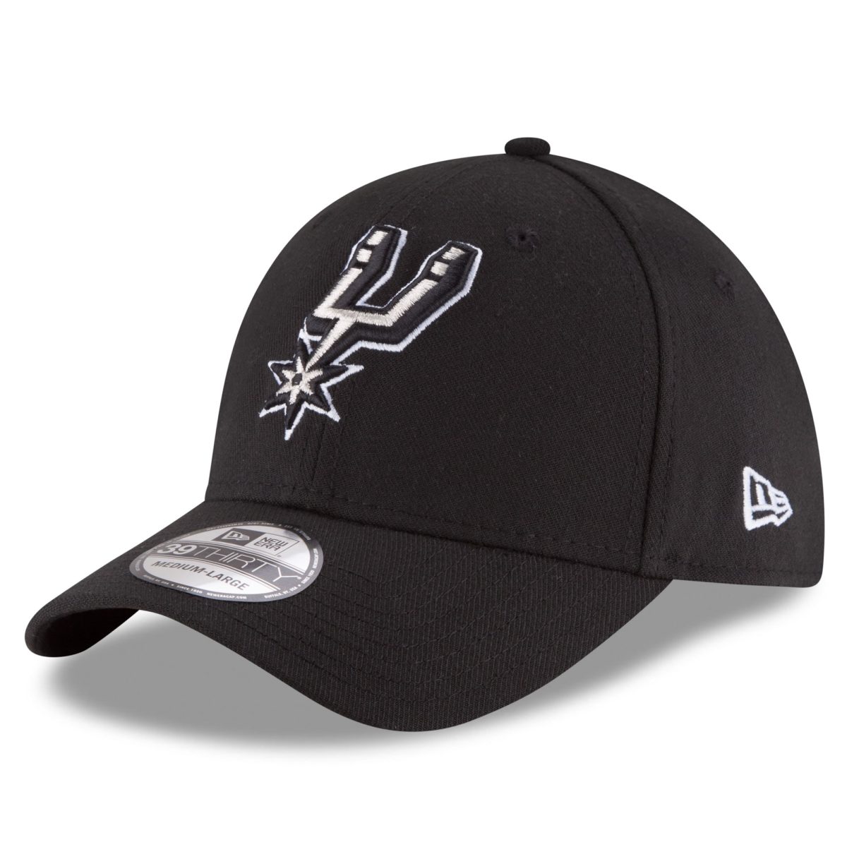 San Antonio Spurs mens san antonio spurs new era black team classic 39thirty flex hat Collection | Official Spurs Store