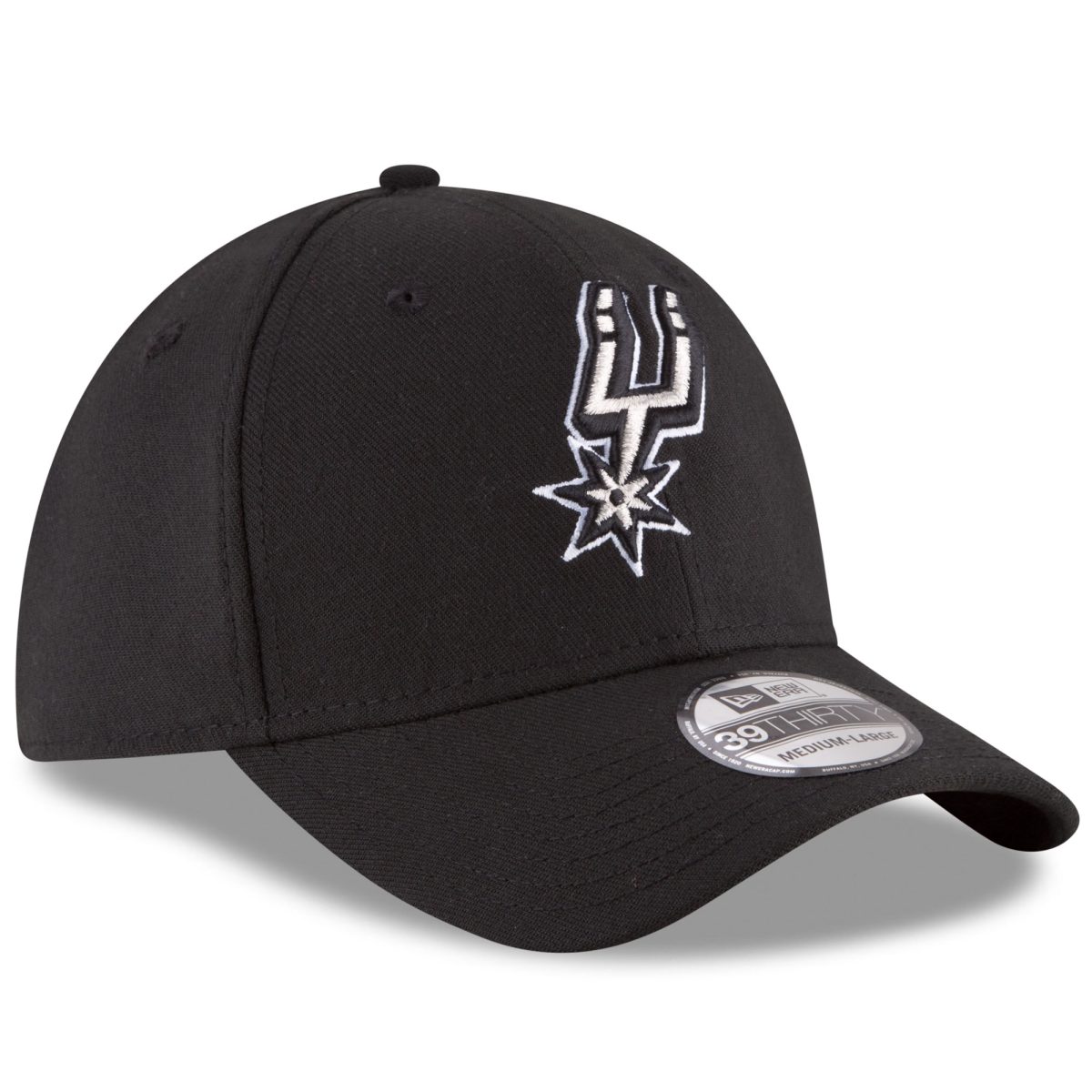 San Antonio Spurs mens san antonio spurs new era black team classic 39thirty flex hat Collection | Official Spurs Store
