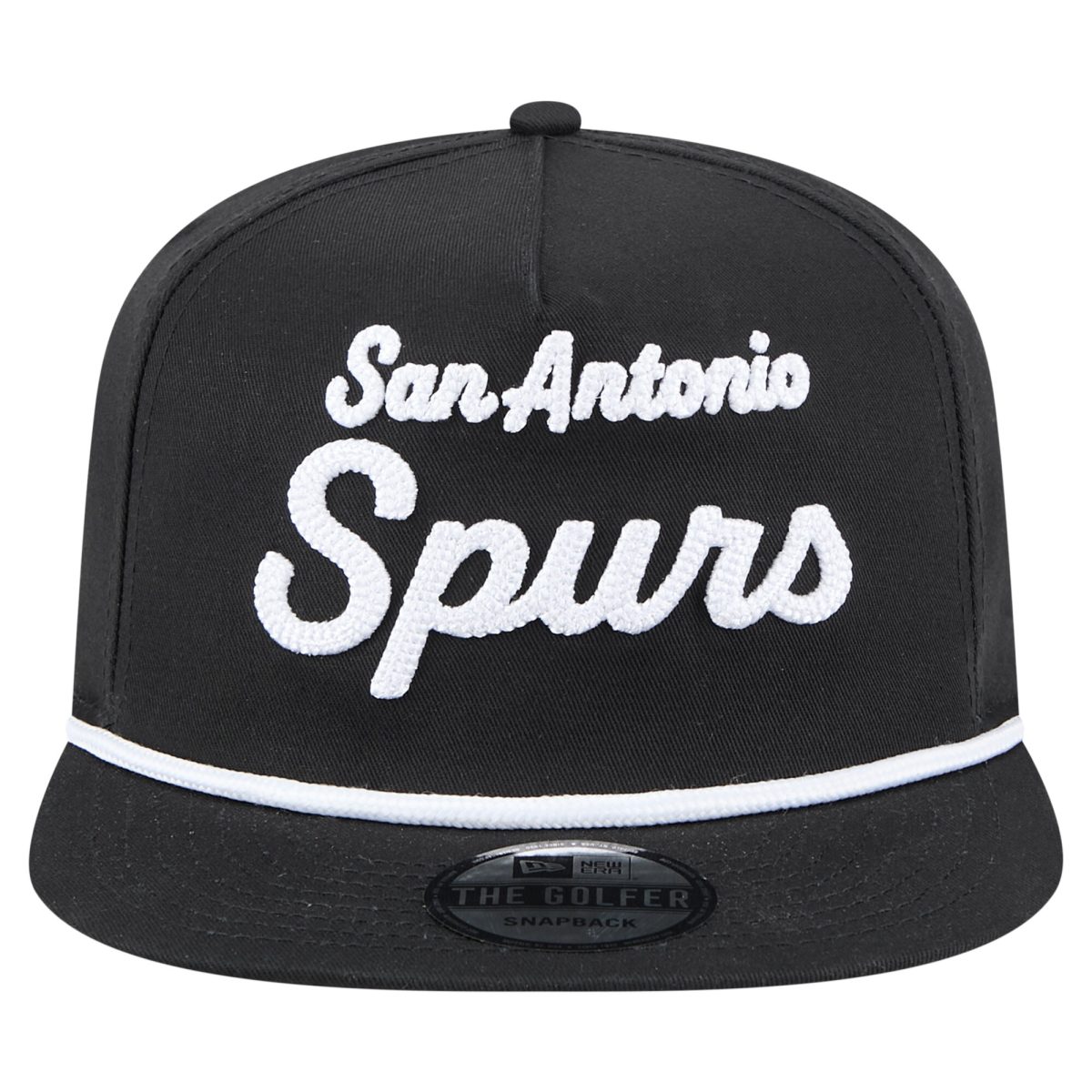 San Antonio Spurs mens san antonio spurs new era black team text golfer snapback hat Collection | Official Spurs Store
