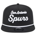 San Antonio Spurs mens san antonio spurs new era black team text golfer snapback hat Collection | Official Spurs Store