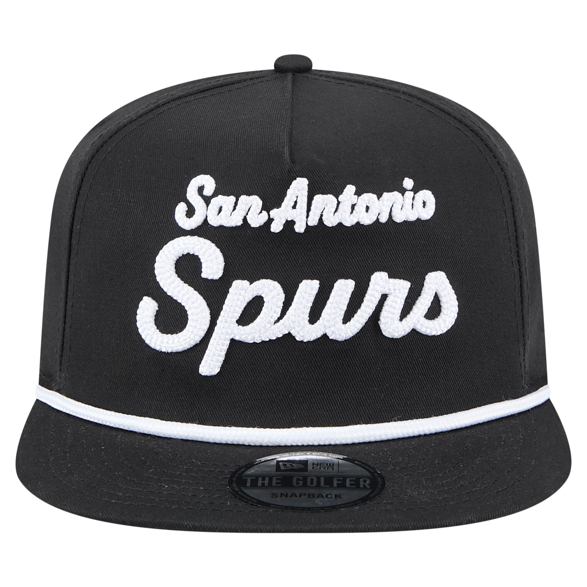 San Antonio Spurs mens san antonio spurs new era black team text golfer snapback hat Collection | Official Spurs Store