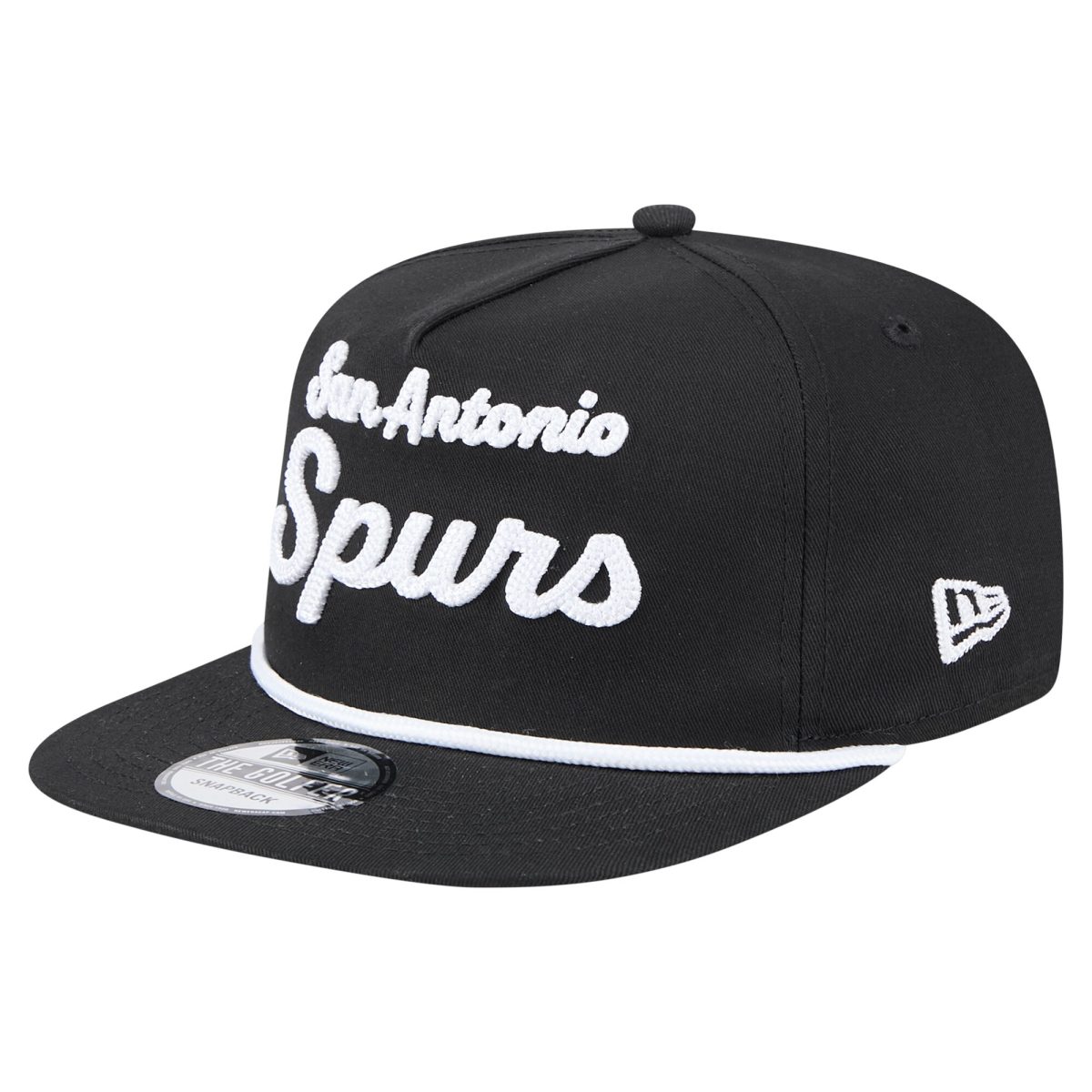 San Antonio Spurs mens san antonio spurs new era black team text golfer snapback hat Collection | Official Spurs Store