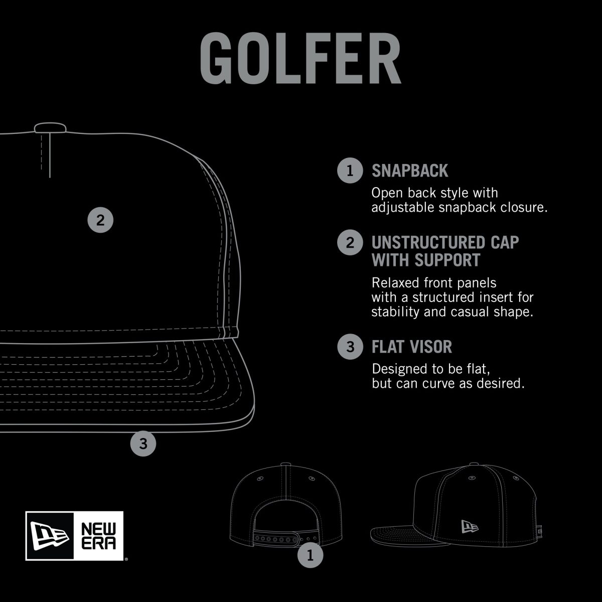 San Antonio Spurs mens san antonio spurs new era black team text golfer snapback hat Collection | Official Spurs Store