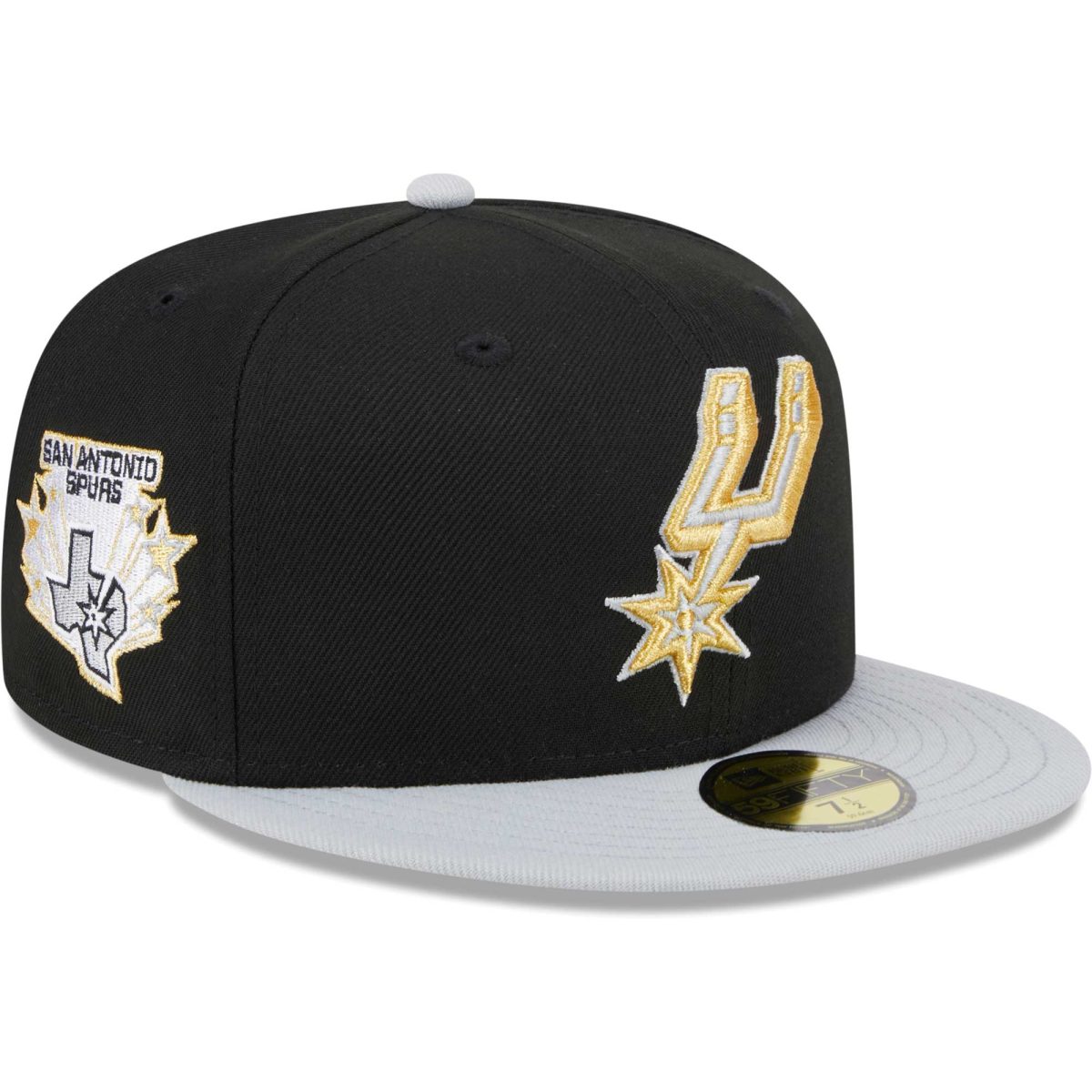 San Antonio Spurs mens san antonio spurs new era blackgray gameday gold pop stars 59fifty fitted hat Collection | Official Spurs Store