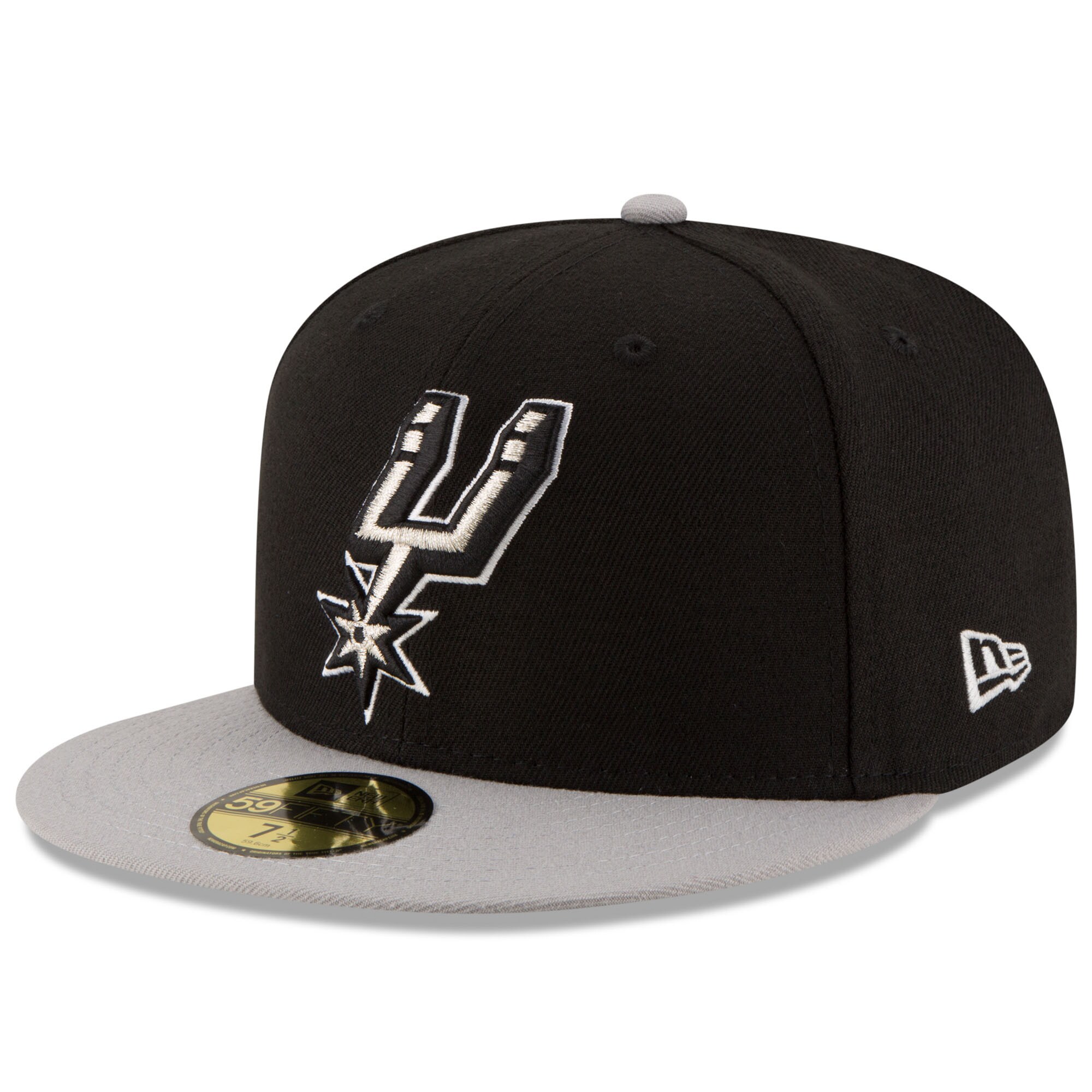 San Antonio Spurs mens san antonio spurs new era blackgray official team color 2tone 59fifty fitted hat Collection | Official Spurs Store