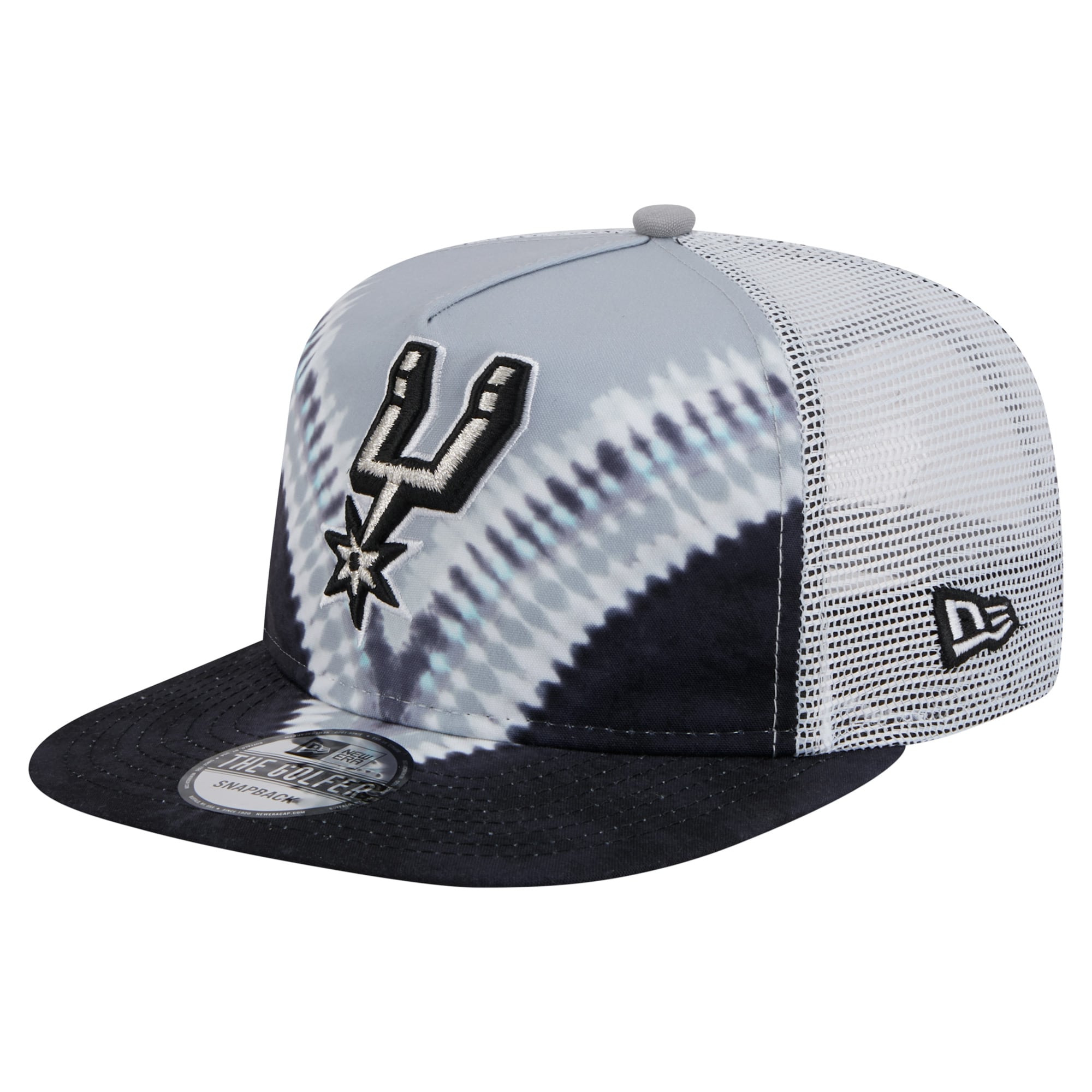 San Antonio Spurs mens san antonio spurs new era blacksilver throwback dye golfer snapback hat Collection | Official Spurs Store