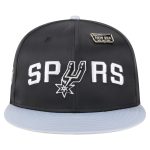 San Antonio Spurs mens san antonio spurs new era blacksilver throwback satin vintage pin two-tone 59fifty fitted hat Collection | Official Spurs Store