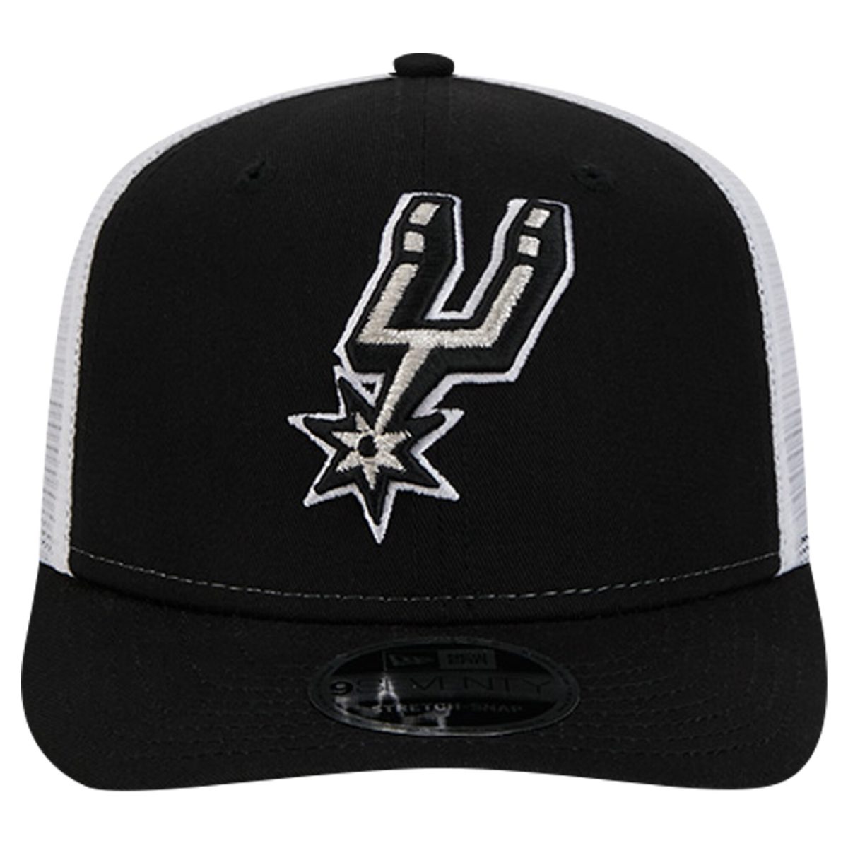 San Antonio Spurs mens san antonio spurs new era blackwhite trucker 9seventy coolera stretch-snap hat Collection | Official Spurs Store