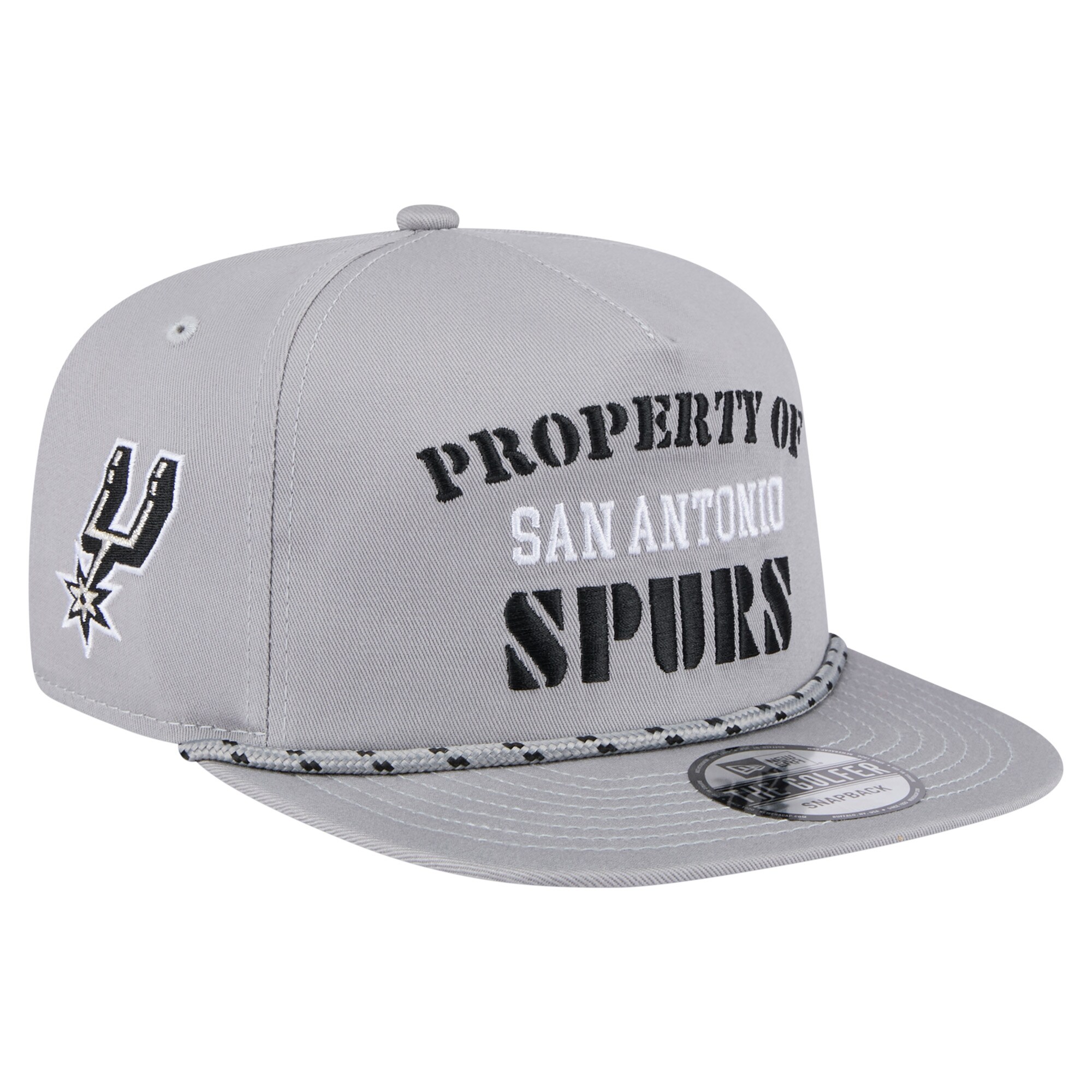 San Antonio Spurs mens san antonio spurs new era gray throwback property of golfer snapback hat Collection | Official Spurs Store