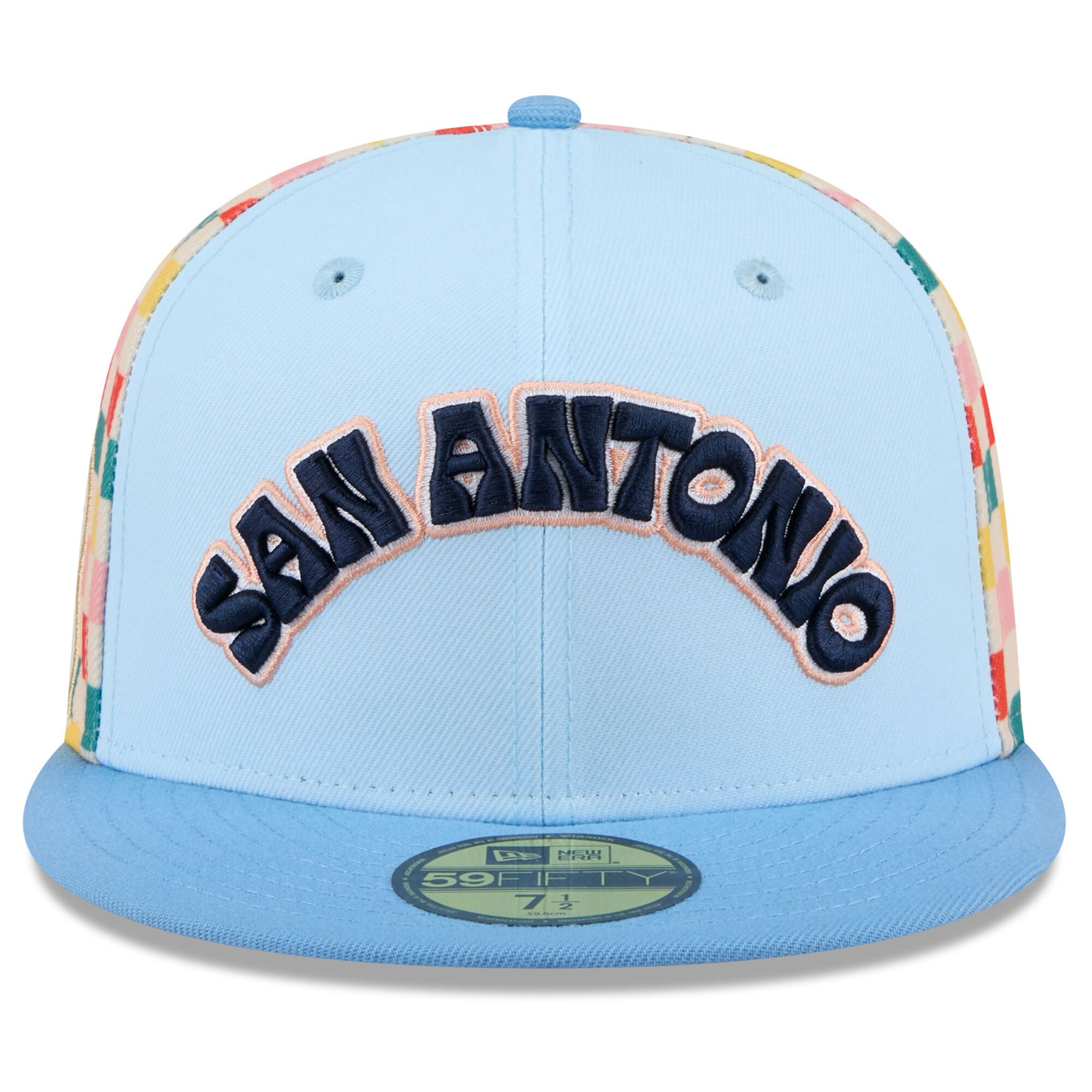 San Antonio Spurs mens san antonio spurs new era light blue 202425 city edition 59fifty fitted hat Collection | Official Spurs Store