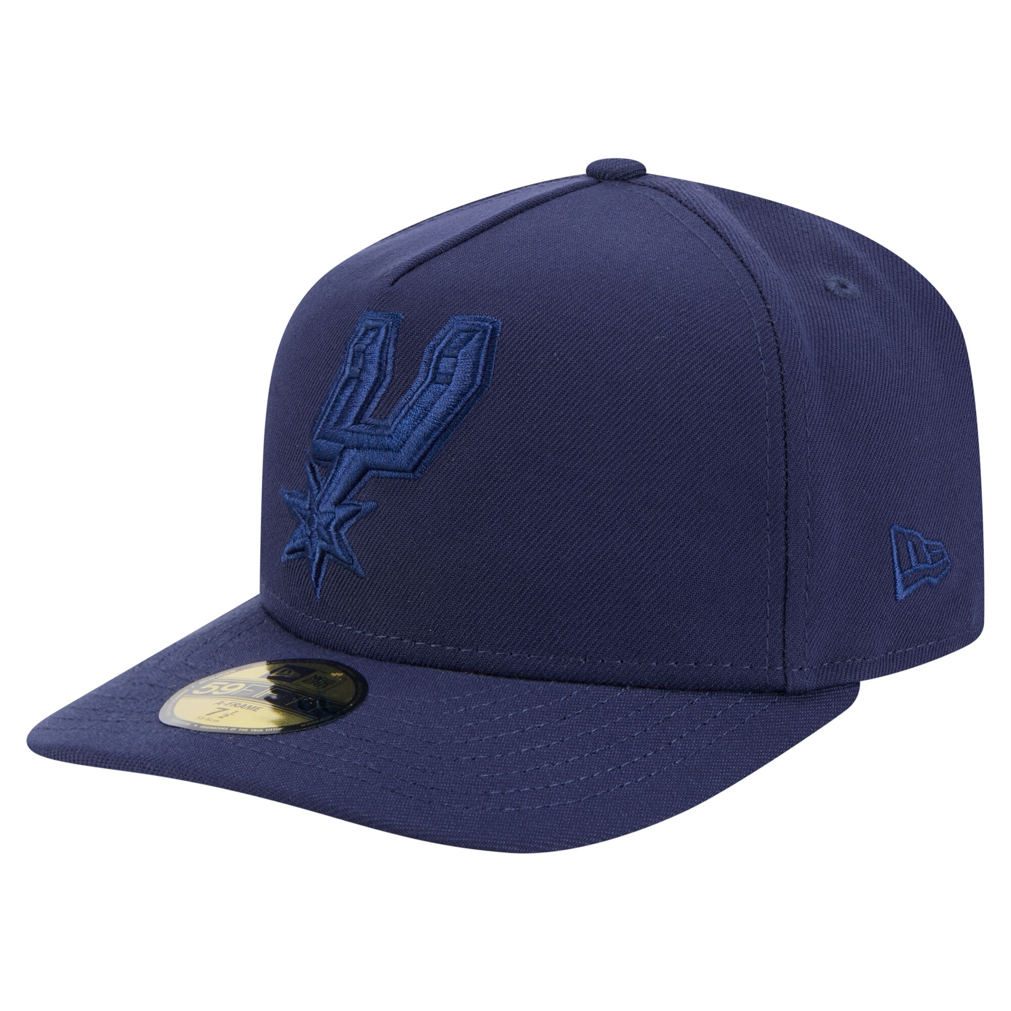 San Antonio Spurs mens san antonio spurs new era navy colorpack a-frame pinch front 59fifty fitted hat Collection | Official Spurs Store