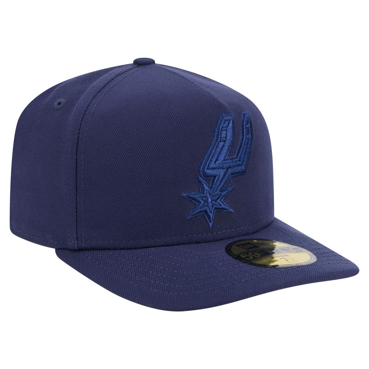 San Antonio Spurs mens san antonio spurs new era navy colorpack a-frame pinch front 59fifty fitted hat Collection | Official Spurs Store