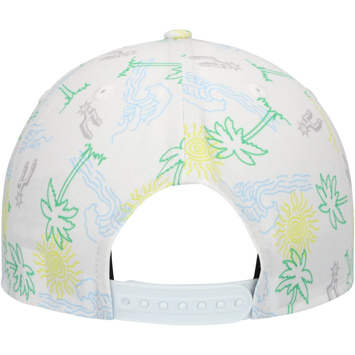 San Antonio Spurs mens san antonio spurs new era white palm trees and waves golfer adjustable hat Collection | Official Spurs Store