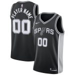 San Antonio Spurs mens san antonio spurs nike black swingman custom jersey – icon edition Collection | Official Spurs Store