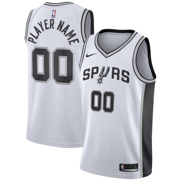 San Antonio Spurs mens san antonio spurs nike white 202021 swingman custom jersey – association edition Collection | Official Spurs Store