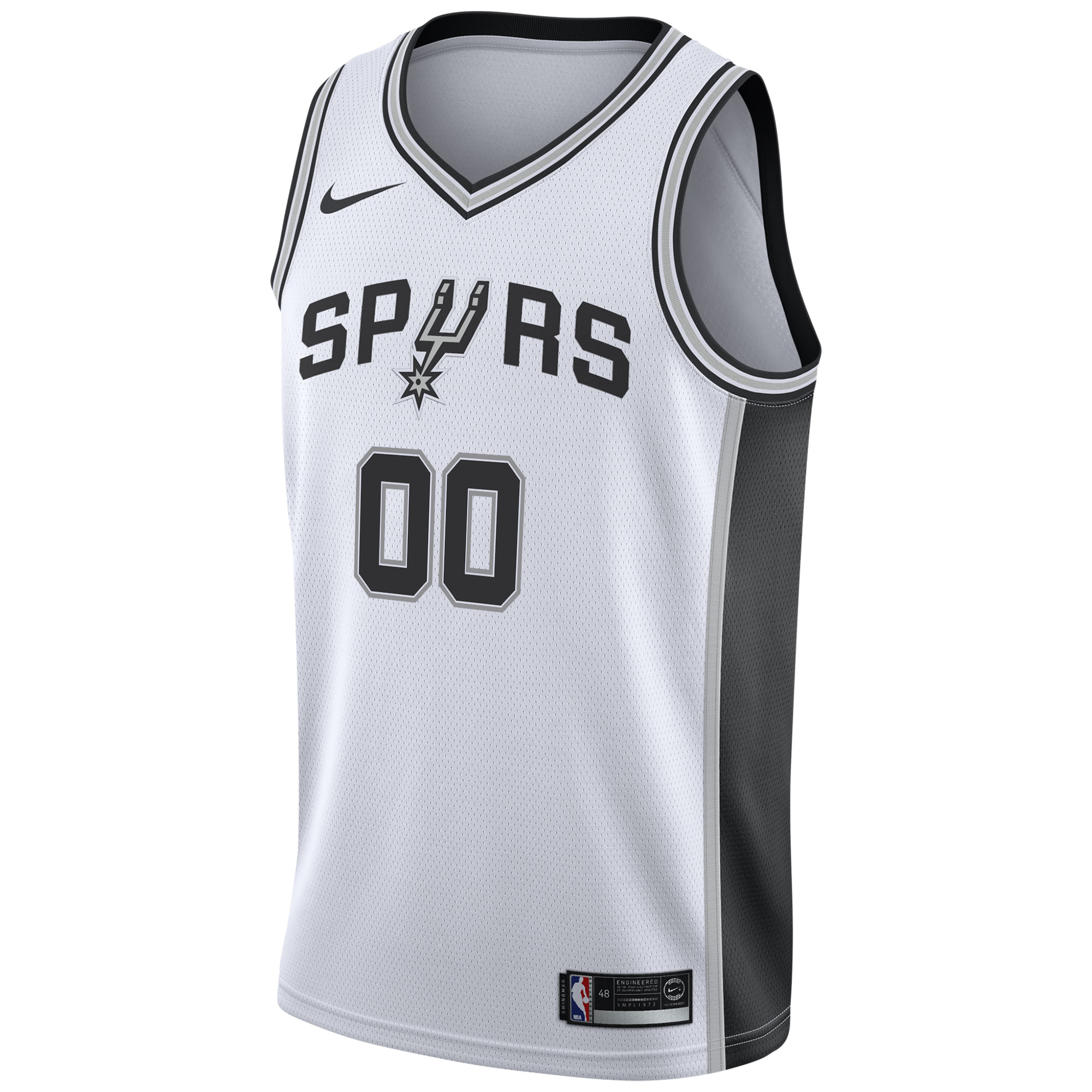 San Antonio Spurs mens san antonio spurs nike white 202021 swingman custom jersey – association edition Collection | Official Spurs Store