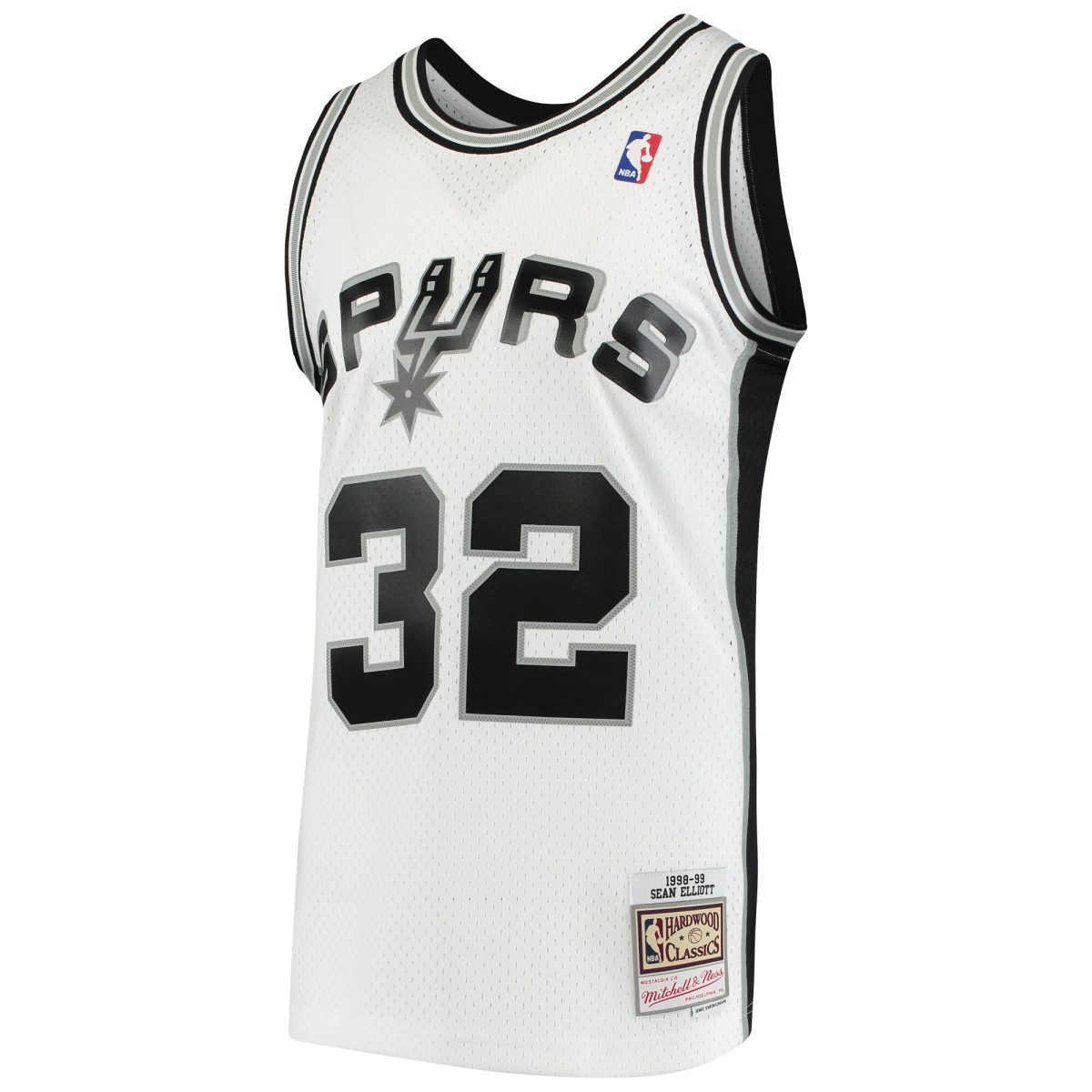 San Antonio Spurs mens san antonio spurs sean elliott mitchell  ness white 199899 hardwood classics swingman jersey Collection | Official Spurs Store