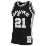 San Antonio Spurs mens san antonio spurs tim duncan mitchell  ness black 199899 hardwood classics nba 75th anniversary diamond swingman jersey Collection | Official Spurs Store
