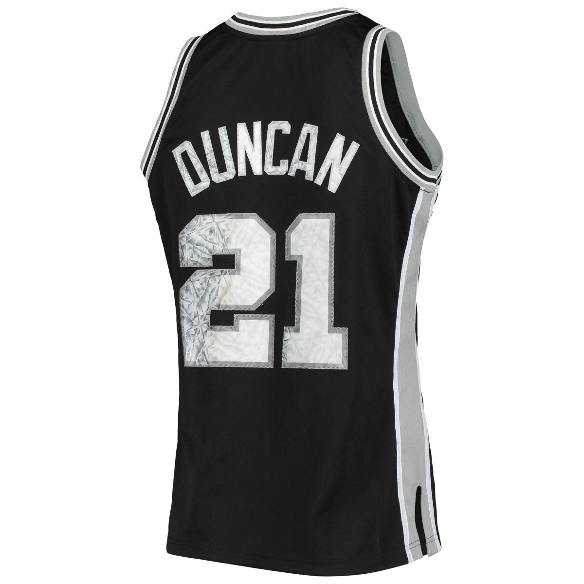 San Antonio Spurs mens san antonio spurs tim duncan mitchell  ness black 199899 hardwood classics nba 75th anniversary diamond swingman jersey Collection | Official Spurs Store