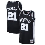 San Antonio Spurs mens san antonio spurs tim duncan mitchell  ness black 199899 hardwood classics swingman jersey Collection | Official Spurs Store