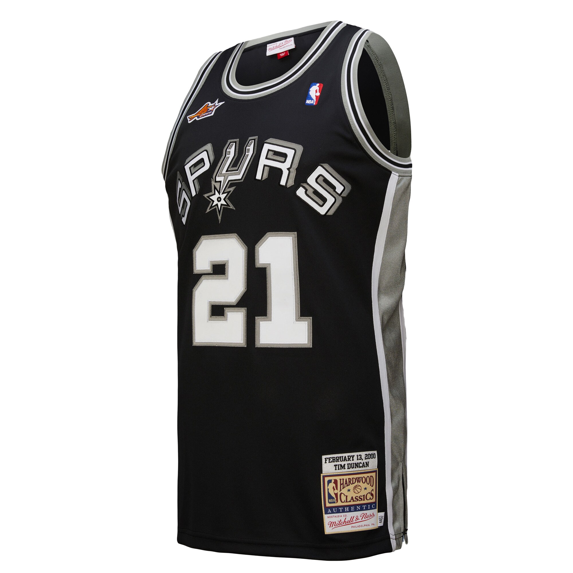 San Antonio Spurs mens san antonio spurs tim duncan mitchell  ness black 2000 nba all-star game authentic jersey Collection | Official Spurs Store