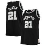 San Antonio Spurs mens san antonio spurs tim duncan mitchell  ness black big  tall 199899 nba 75th anniversary diamond swingman jersey Collection | Official Spurs Store