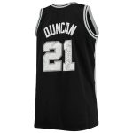 San Antonio Spurs mens san antonio spurs tim duncan mitchell  ness black big  tall 199899 nba 75th anniversary diamond swingman jersey Collection | Official Spurs Store