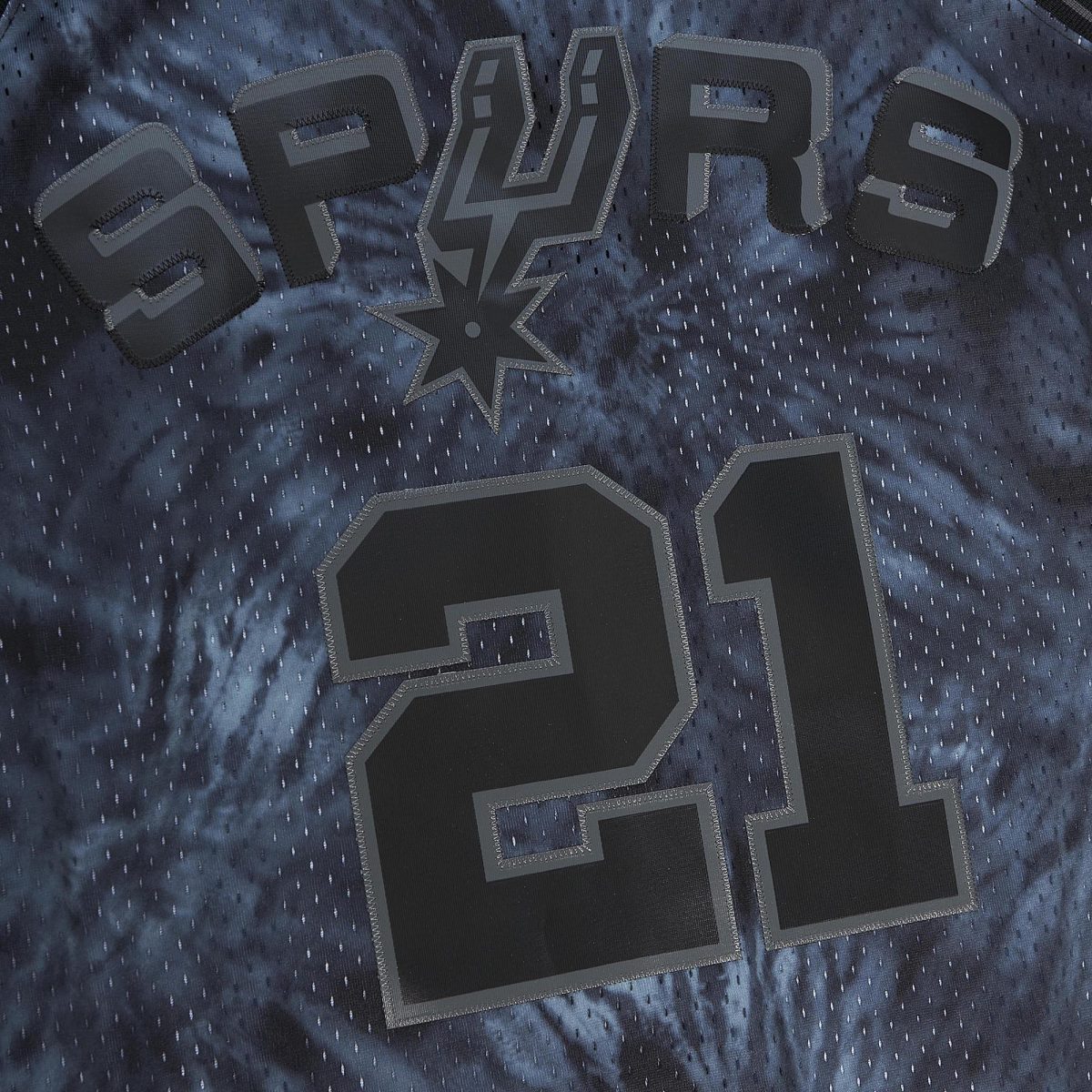 San Antonio Spurs mens san antonio spurs tim duncan mitchell  ness black hardwood classics 199899 tie-dye swingman jersey Collection | Official Spurs Store