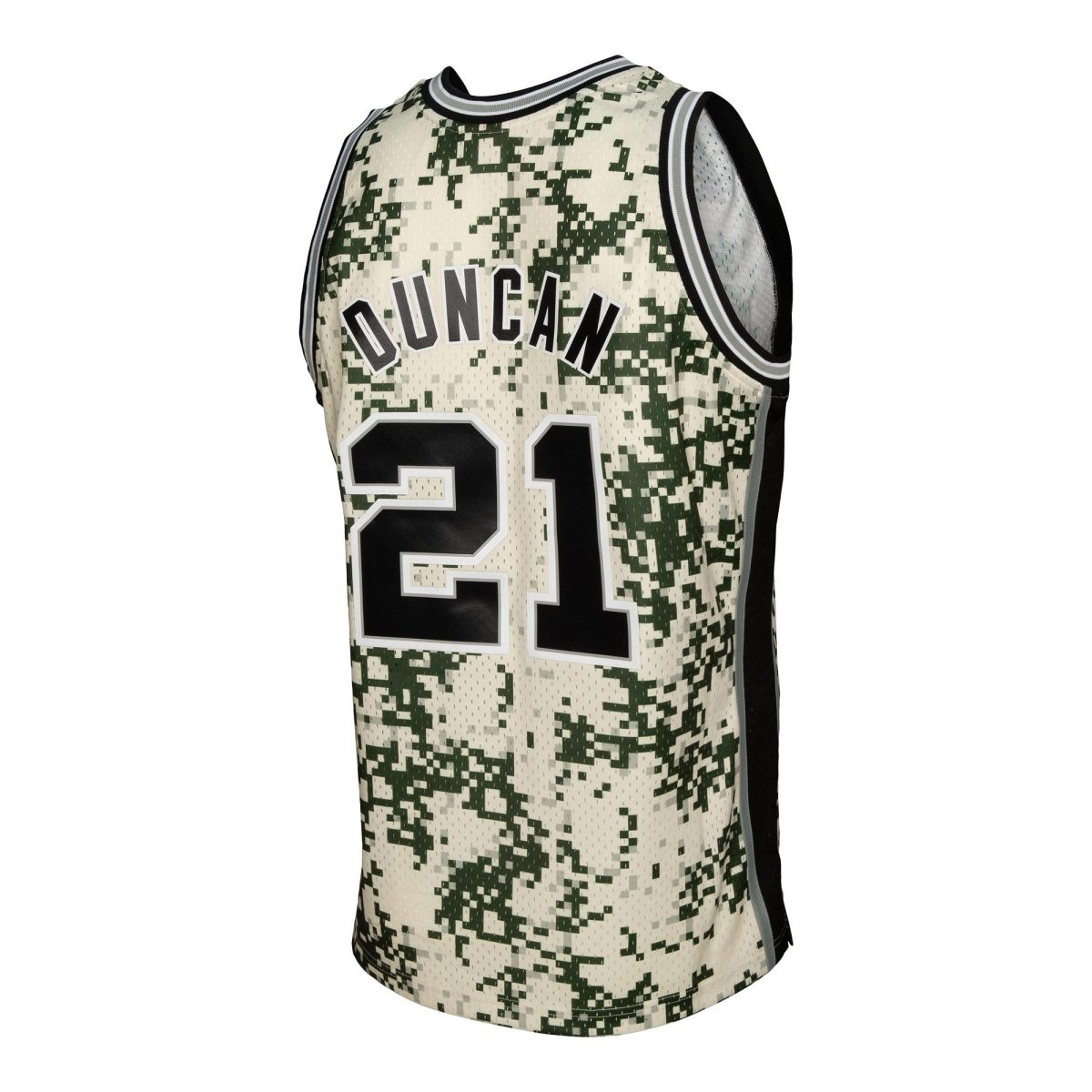 San Antonio Spurs mens san antonio spurs tim duncan mitchell  ness camo 201314 swingman jersey Collection | Official Spurs Store