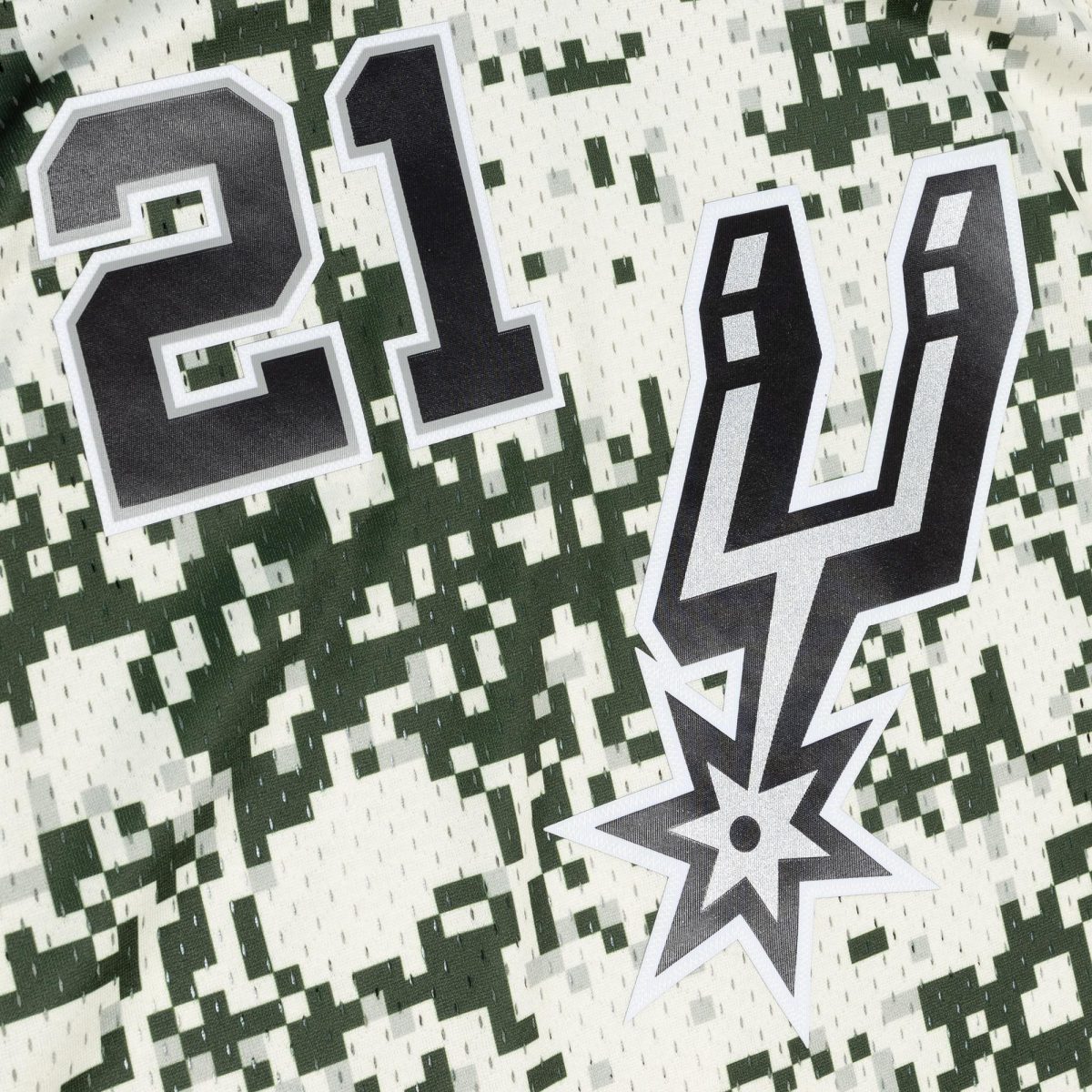San Antonio Spurs mens san antonio spurs tim duncan mitchell  ness camo 201314 swingman jersey Collection | Official Spurs Store