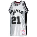 San Antonio Spurs mens san antonio spurs tim duncan mitchell  ness platinum 199899 hardwood classics 75th anniversary swingman jersey Collection | Official Spurs Store
