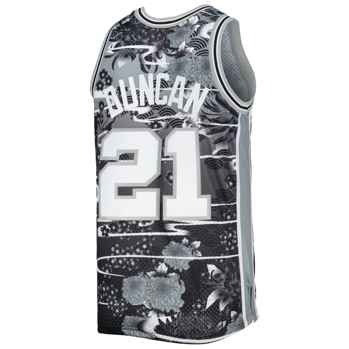San Antonio Spurs mens san antonio spurs tim duncan mitchell  ness silver 199899 hardwood classics lunar new year swingman jersey Collection | Official Spurs Store