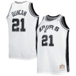 San Antonio Spurs mens san antonio spurs tim duncan mitchell  ness white big  tall hardwood classics 199899 swingman jersey Collection | Official Spurs Store