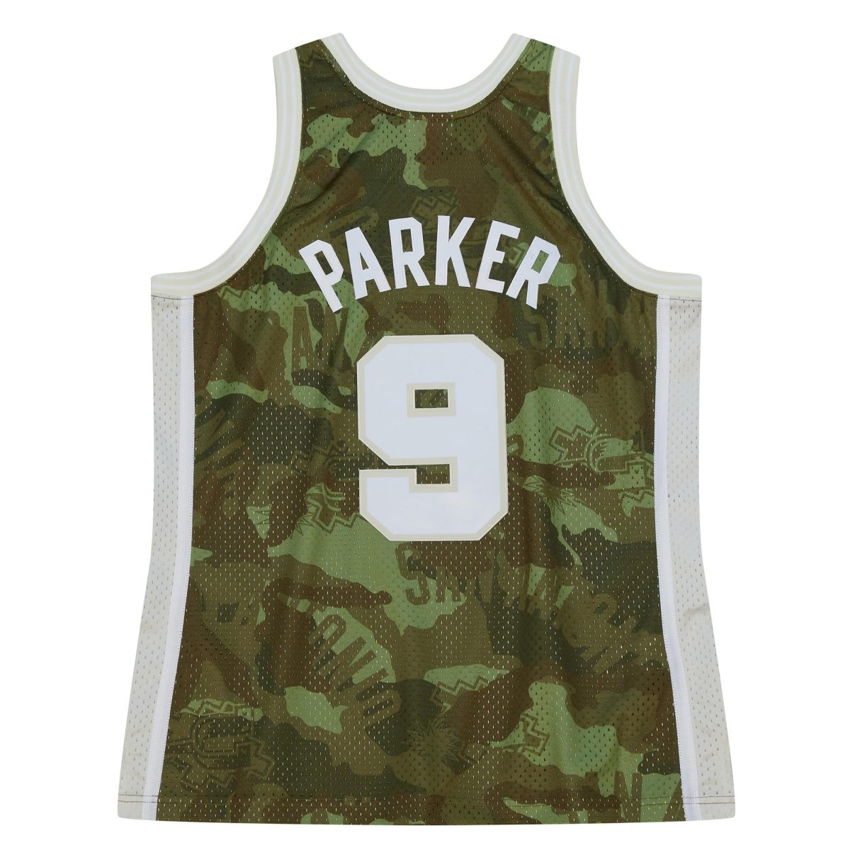 San Antonio Spurs mens san antonio spurs tony parker mitchell  ness camo hardwood classics 200001 ghost green swingman jersey Collection | Official Spurs Store