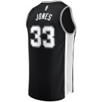 San Antonio Spurs mens san antonio spurs tre jones fanatics black fast break replica jersey – icon edition Collection | Official Spurs Store