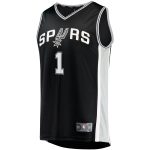 San Antonio Spurs mens san antonio spurs victor wembanyama fanatics black big  tall fast break replica jersey – icon edition Collection | Official Spurs Store