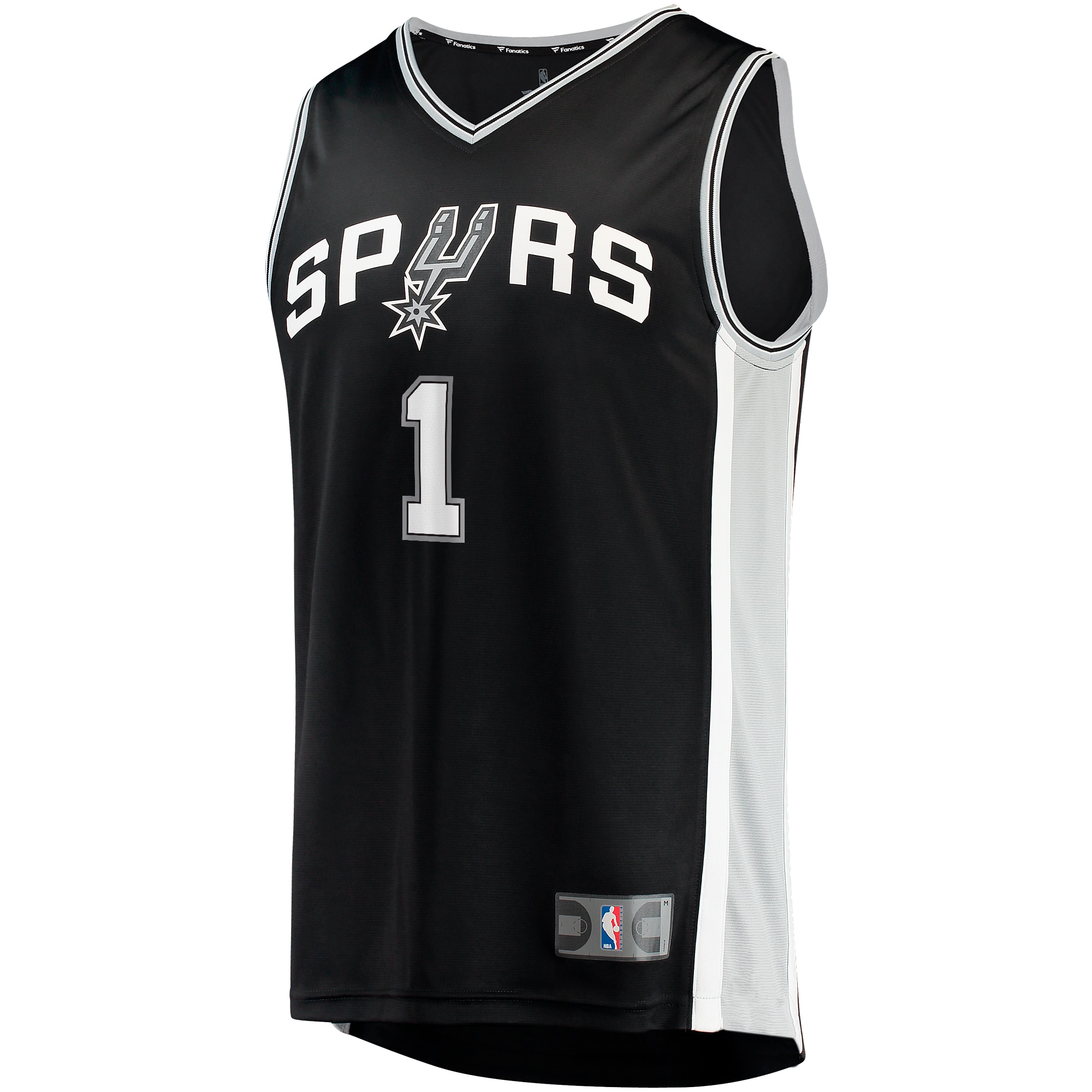 San Antonio Spurs mens san antonio spurs victor wembanyama fanatics black fast break replica jersey – icon edition Collection | Official Spurs Store
