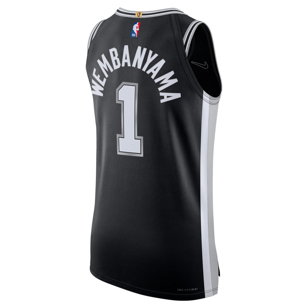 San Antonio Spurs mens san antonio spurs victor wembanyama nike black authentic jersey – icon edition Collection | Official Spurs Store