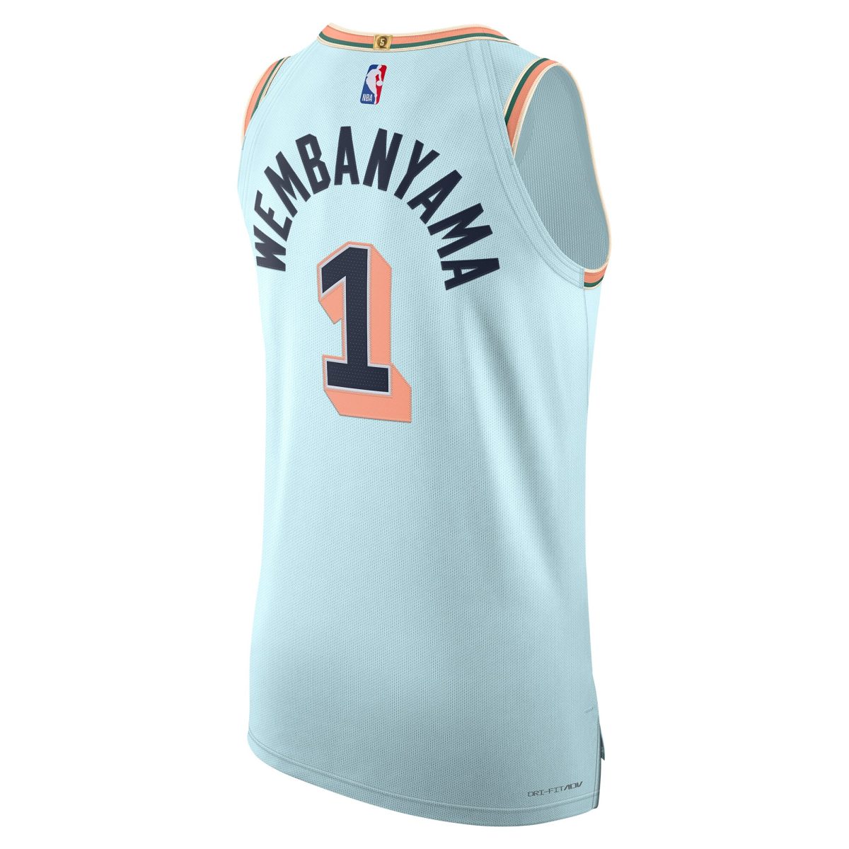 San Antonio Spurs mens san antonio spurs victor wembanyama nike light blue 202425 authentic player jersey – city edition Collection | Official Spurs Store