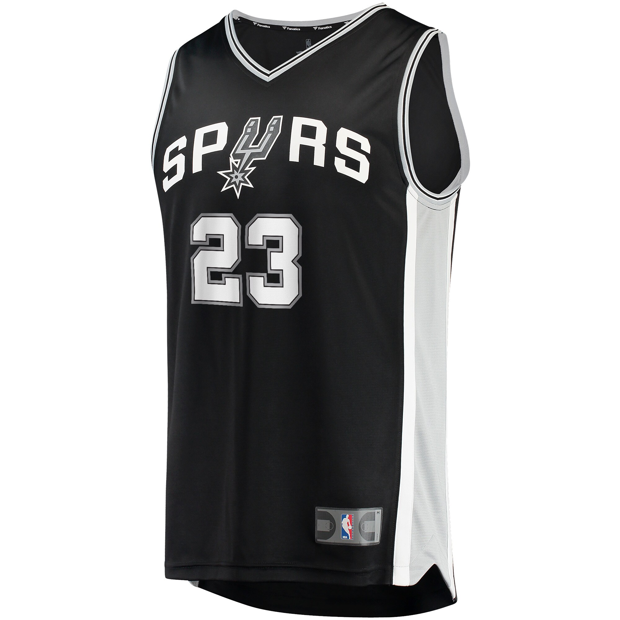 San Antonio Spurs mens san antonio spurs zach collins fanatics black fast break replica jersey – icon edition Collection | Official Spurs Store