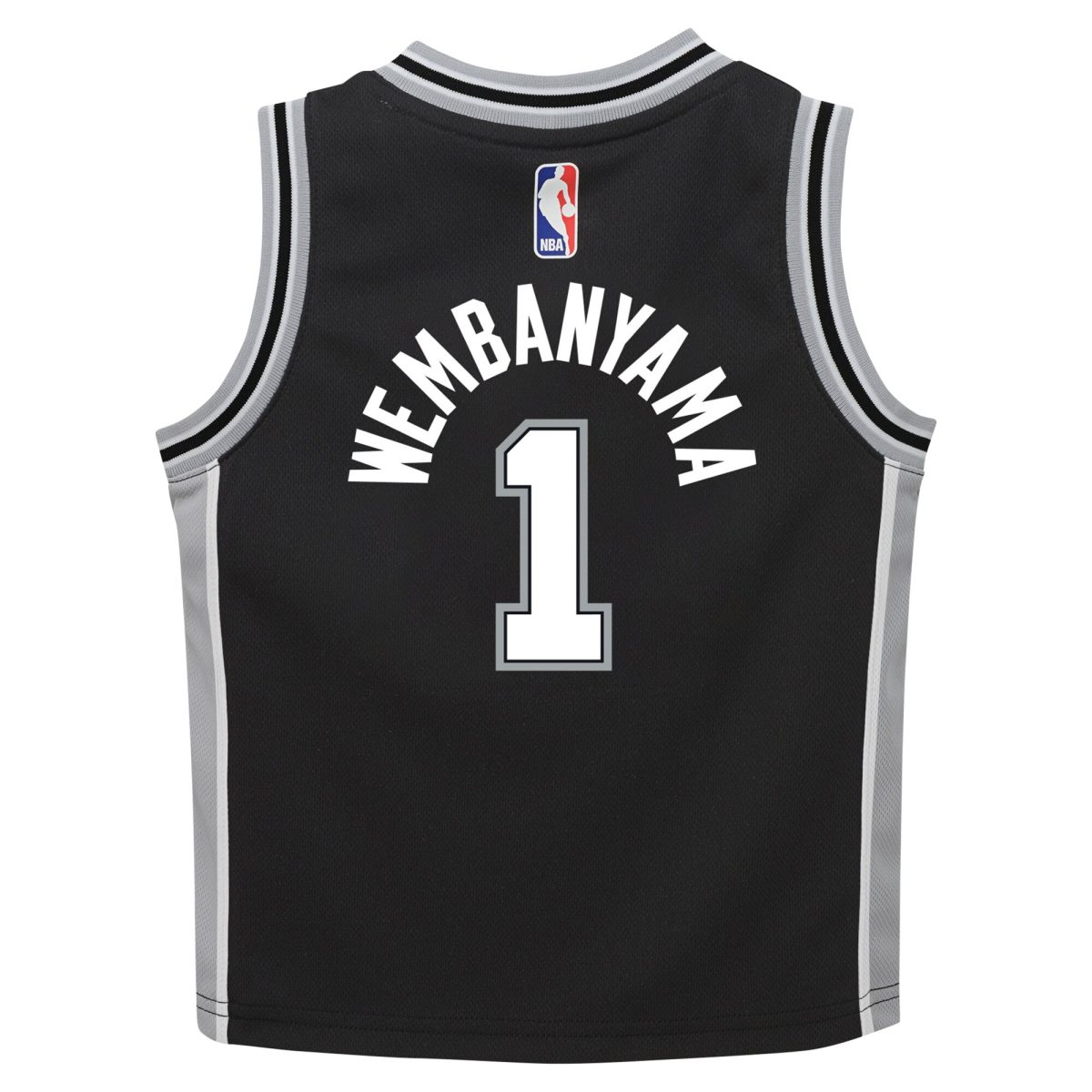 San Antonio Spurs preschool san antonio spurs victor wembanyama nike black swingman player jersey – icon edition Collection | Official Spurs Store