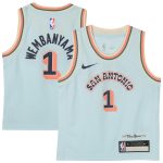 San Antonio Spurs preschool san antonio spurs victor wembanyama nike light blue 202425 swingman player jersey – city edition Collection | Official Spurs Store