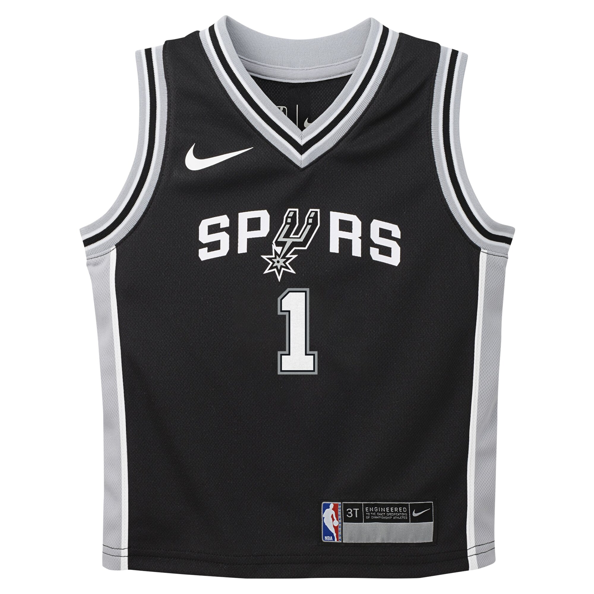 San Antonio Spurs toddler san antonio spurs victor wembanyama nike black swingman player jersey – icon edition Collection | Official Spurs Store