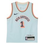 San Antonio Spurs toddler san antonio spurs victor wembanyama nike light blue 202425 swingman player jersey – city edition Collection | Official Spurs Store