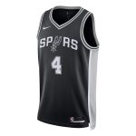 San Antonio Spurs unisex san antonio spurs deaaron fox nike black swingman player jersey – icon edition Collection | Official Spurs Store