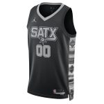 San Antonio Spurs unisex san antonio spurs jordan brand black 202223 swingman custom jersey – statement edition Collection | Official Spurs Store