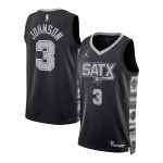 San Antonio Spurs unisex san antonio spurs keldon johnson jordan brand black swingman jersey – statement edition Collection | Official Spurs Store