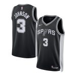 San Antonio Spurs unisex san antonio spurs keldon johnson nike black swingman jersey – icon edition Collection | Official Spurs Store