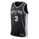 San Antonio Spurs unisex san antonio spurs keldon johnson nike black swingman jersey – icon edition Collection | Official Spurs Store