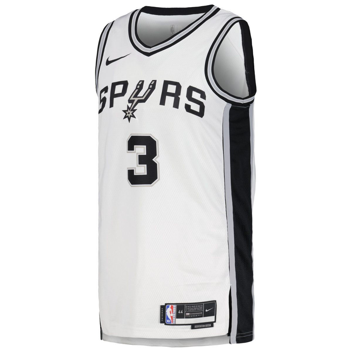 San Antonio Spurs unisex san antonio spurs keldon johnson nike white swingman jersey – association edition Collection | Official Spurs Store